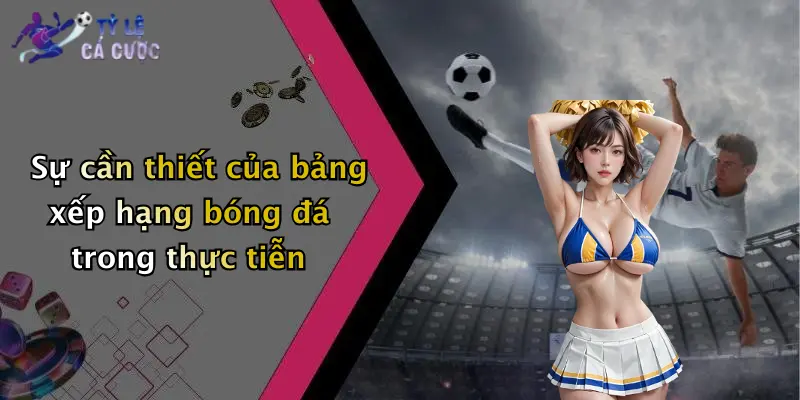 Sự cần thiết của bảng xếp hạng bóng đá trong thực tiễn