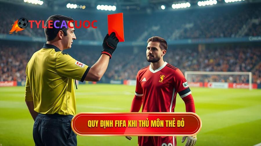 Quy định chung của FIFA khi thủ môn nhận thẻ đỏ