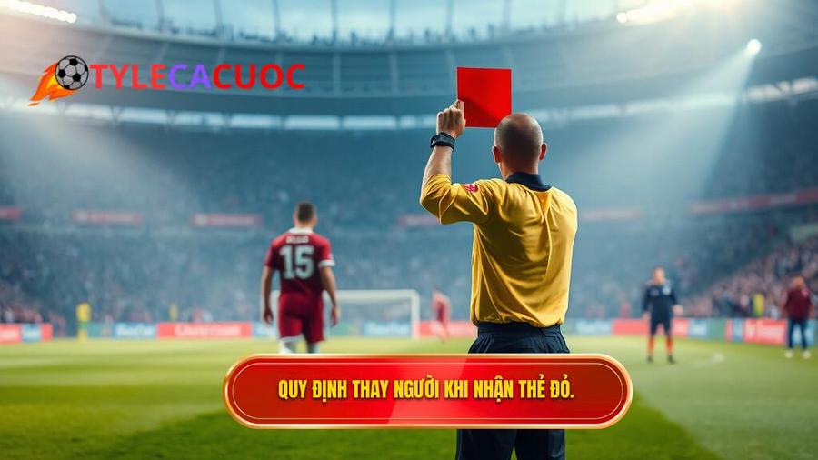 Quy định của FIFA: Thẻ đỏ có được thay người không?