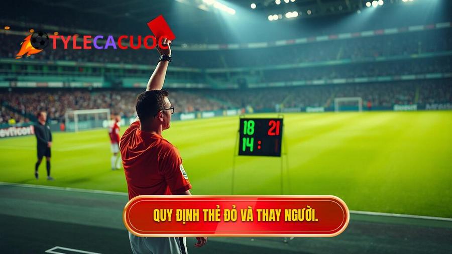 Các trường hợp đặc biệt liên quan đến thẻ đỏ và thay người