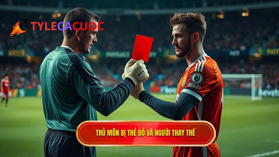 Phân tích chi tiết: Thủ môn bị thẻ đỏ thì ai bắt gôn trong các bối cảnh khác nhau