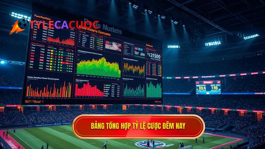 Bảng tổng hợp các loại tỷ lệ cược thường gặp đêm nay