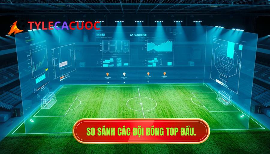 2. So sánh các đội bóng top đầu.